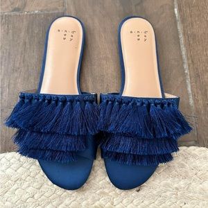 Fringe sandals